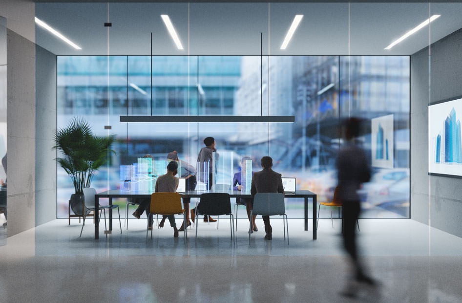 people in an office environment